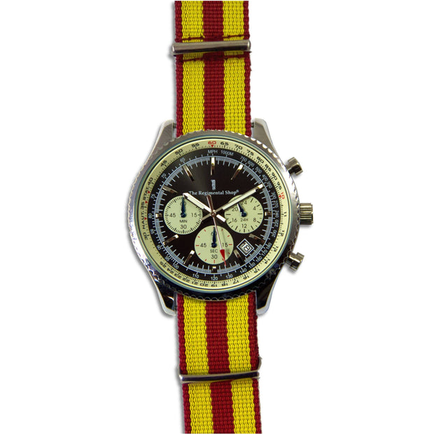 9th/12th Royal  Lancers Military Chronograph Watch - regimentalshop.com