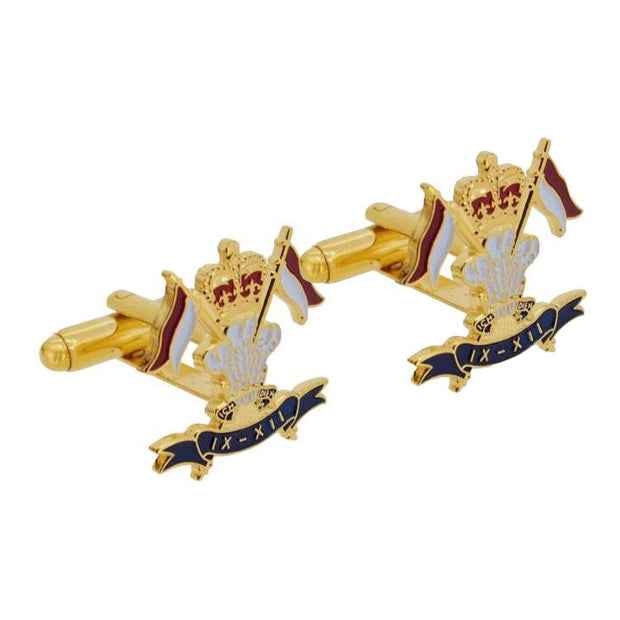 9th/12th Royal Lancers Cufflinks Cufflinks, T-bar The Regimental Shop   
