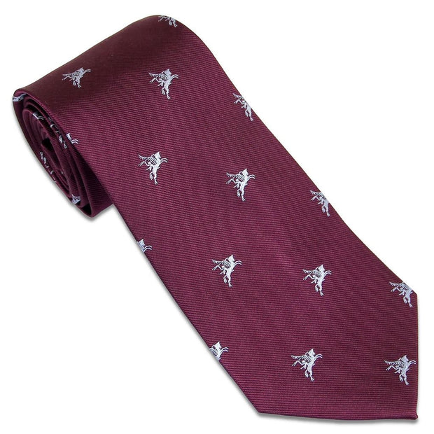 Airborne Forces "Pegasus" Tie (Silk) Tie, Silk, Woven The Regimental Shop Maroon/Light Blue Crest one size fits all 