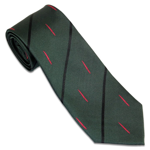 All Arms Commando Tie (Silk) Tie, Silk, Woven The Regimental Shop Green/Black/Red one size fits all 