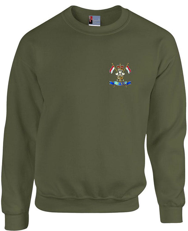 9th/12th Lancers  Regimental Heavy Duty Sweatshirt Clothing - Sweatshirt The Regimental Shop 38/40" (M) Army Green 