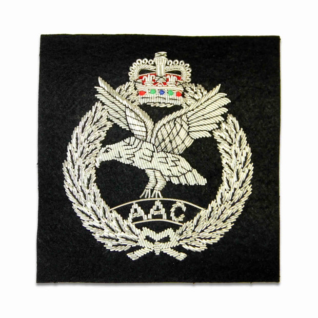 Army Air Corps Blazer Badge Blazer badge The Regimental Shop Black/Silver One size fits all 