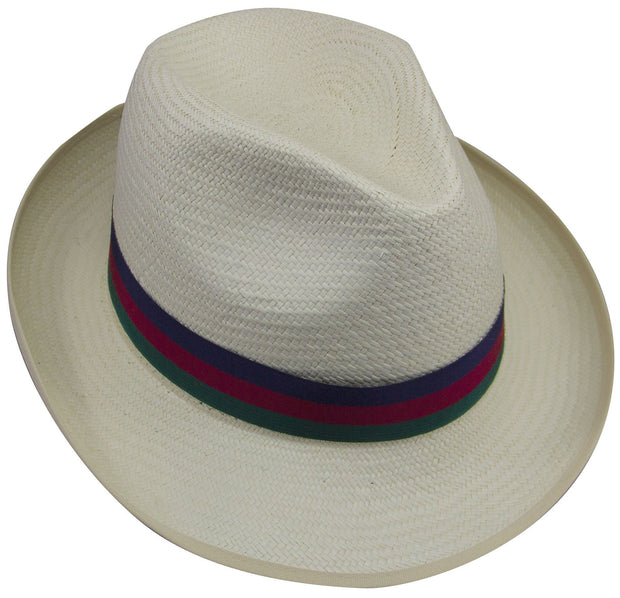 Black Watch Panama Hat Panama Hat The Regimental Shop 6 7/8" (56) blue/green/red 