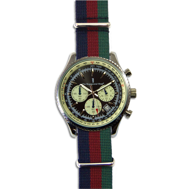 Black Watch Military Chronograph Watch Chronograph The Regimental Shop   