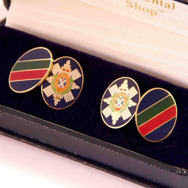 Black Watch Cufflinks Cufflinks, Gilt Enamel The Regimental Shop   