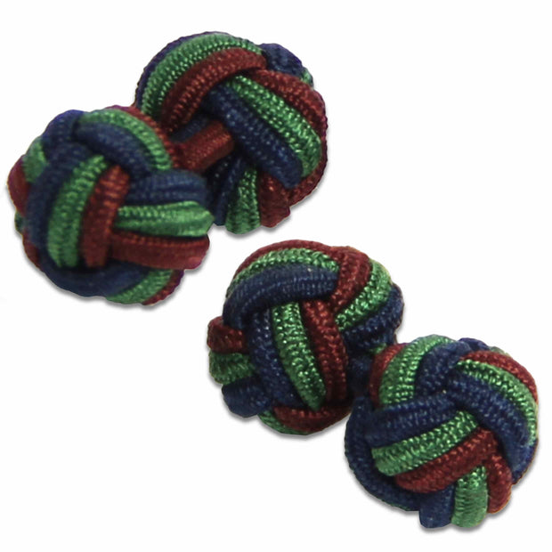 Black Watch Knot Cufflinks Cufflinks, Knot The Regimental Shop Blue/Green/Maroon one size fits all 