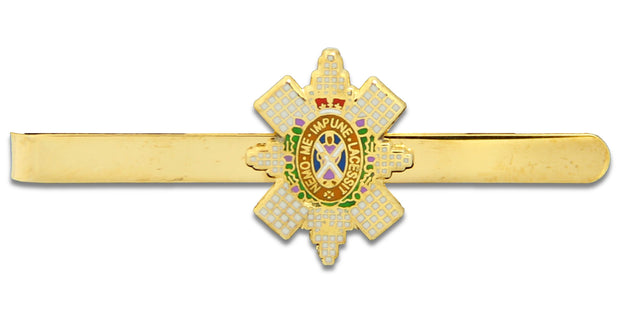 Black Watch Tie Clip/Slide Tie Clip, Metal The Regimental Shop Gold/White/Green one size fits all 