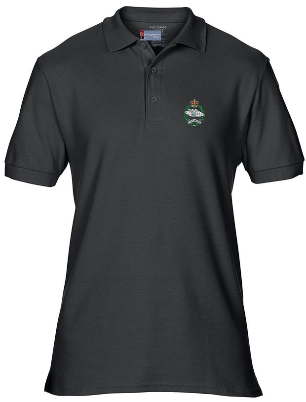 Royal Tank Regiment Polo Shirt Clothing - Polo Shirt The Regimental Shop 36" (S) Black 