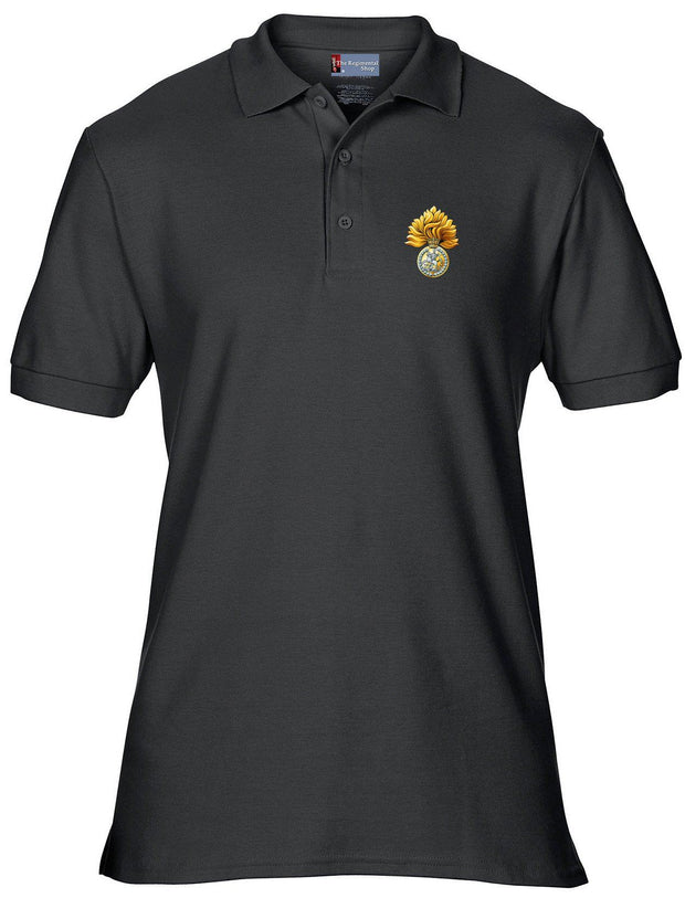 Royal Regiment of Fusiliers Polo Shirt Clothing - Polo Shirt The Regimental Shop 36" (S) Black 