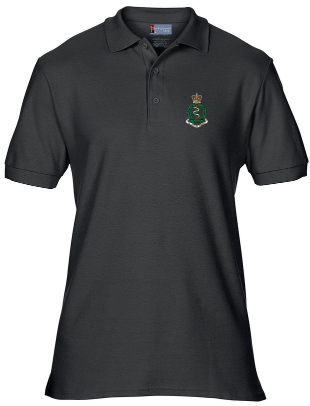 Royal Army Medical Corps (RAMC) Polo Shirt Clothing - Polo Shirt The Regimental Shop 48" (2XL) Black 