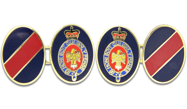 The Blues and Royals Cufflinks Cufflinks, Gilt Enamel The Regimental Shop   