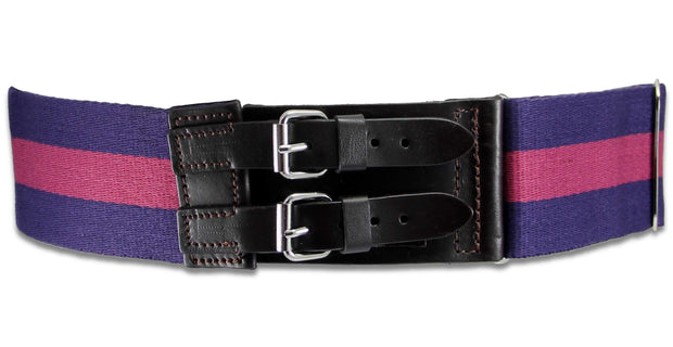 The Blues and Royals Stable Belt Stable Belt The Regimental Shop M (30"-33") maroon/navy 