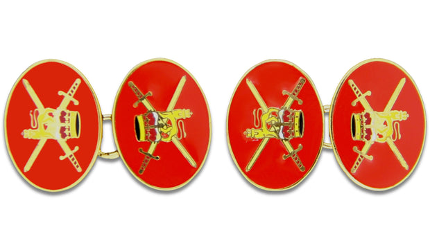 Regular British Army Cufflinks Cufflinks, Gilt Enamel The Regimental Shop Red/Gold one size fits all 