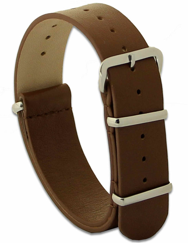Leather G10 Watch Strap (Brown) Watch Strap, G10 The Regimental Shop Brown one size fits all 