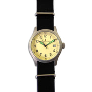 CXX Military Watch with Black Leather Strap - regimentalshop.com