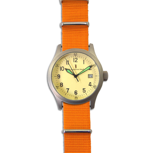 CXX Military Watch with Orange Strap - regimentalshop.com