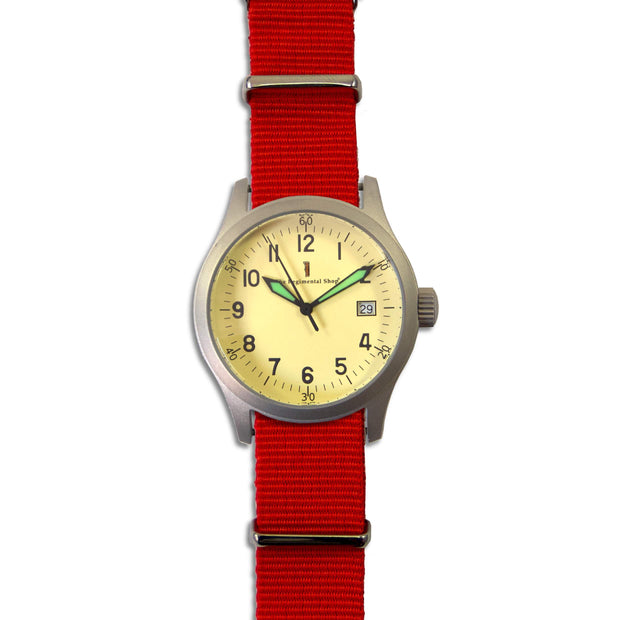CXX Military Watch with Red Strap - regimentalshop.com