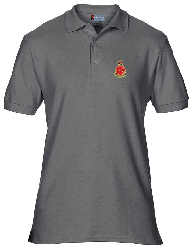 Sandhurst (Royal Military Academy) Polo Shirt Clothing - Polo Shirt The Regimental Shop 36" (S) Charcoal 