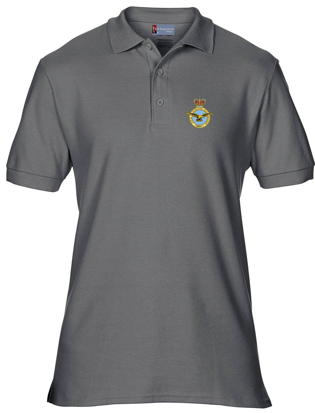 Royal Air Force (RAF) Polo Shirt Clothing - Polo Shirt The Regimental Shop 36" (S) Charcoal 