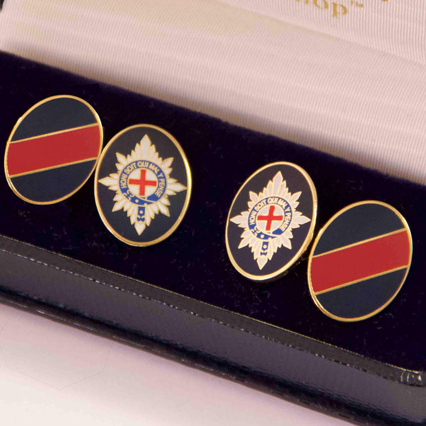 Coldstream Guards Cufflinks Cufflinks, Gilt Enamel The Regimental Shop   