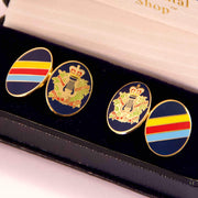 The Royal Corps of Army Music Cufflinks Cufflinks, Gilt Enamel The Regimental Shop   