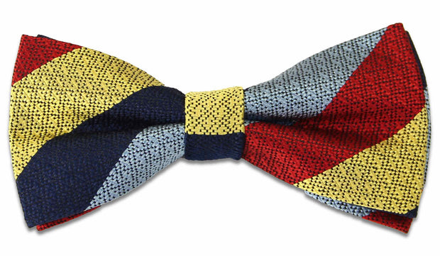The Royal Corps of Army Music (Country) Silk Non Crease Pre-tied Bow Tie Bowtie, Silk The Regimental Shop Navy Blue/Yellow/Red/Light Blue one size fits all 
