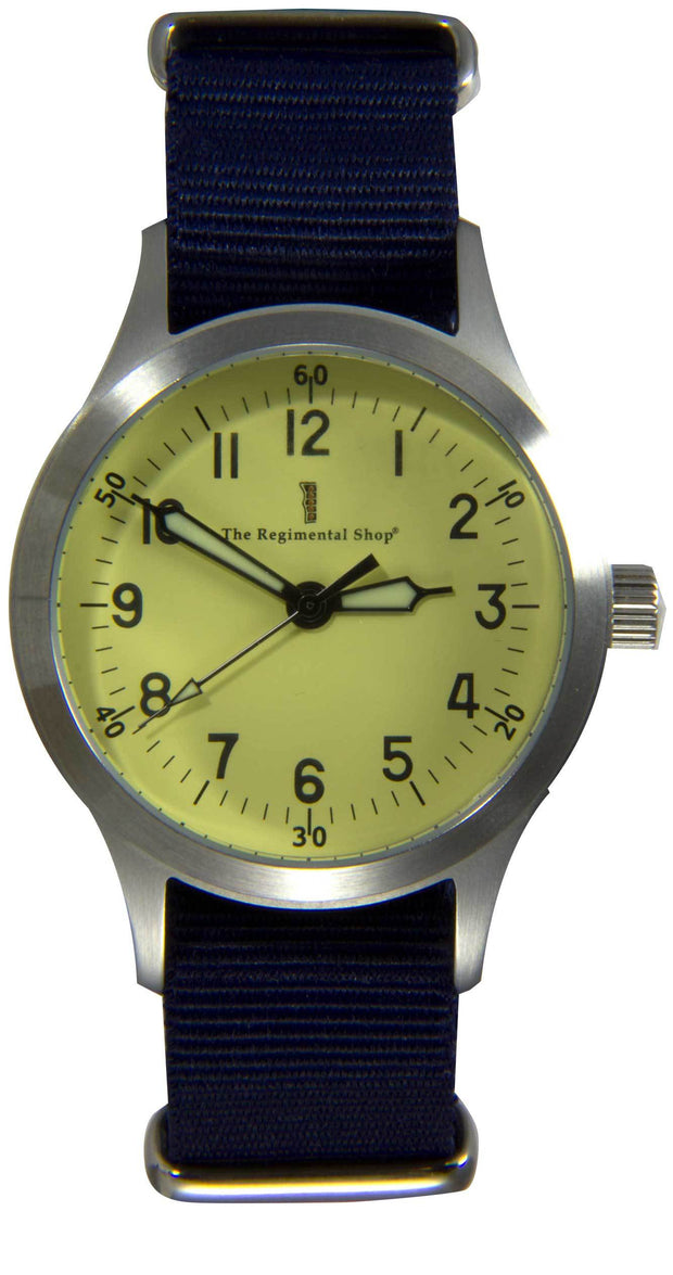 "Decade" Military Watch with Navy Strap Decade Watch The Regimental Shop   