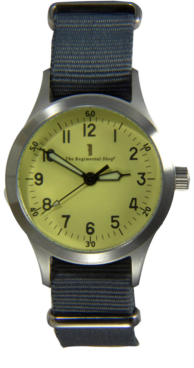 "Decade" Military Watch with Silver Strap Decade Watch The Regimental Shop   