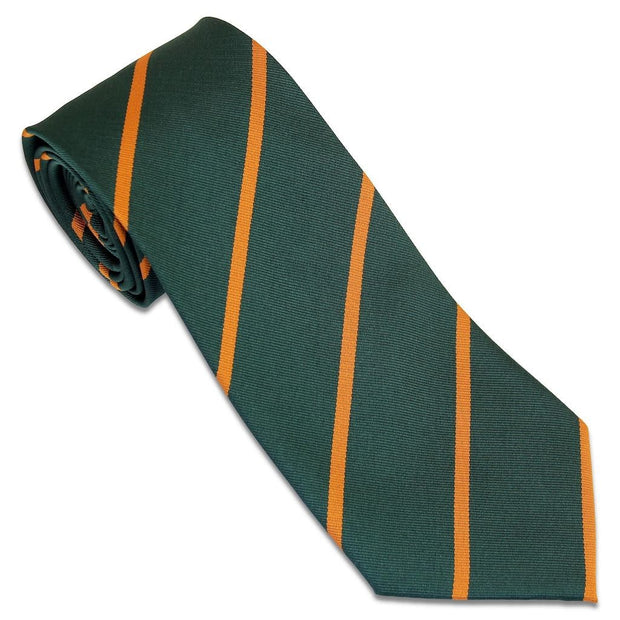 Devonshire and Dorset Regiment Tie (Polyester) Tie, Polyester The Regimental Shop Green/Gold one size fits all 