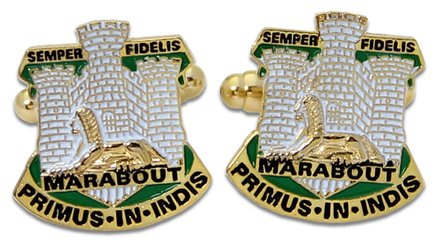 Devonshire and Dorset Regiment Regiment Cufflinks Cufflinks, T-bar The Regimental Shop Gold/Green/White one size fits all 