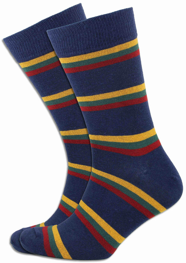 Duke of Lancaster's Regiment Socks Socks The Regimental Shop Blue/Red/Gold/Green One size fits all 