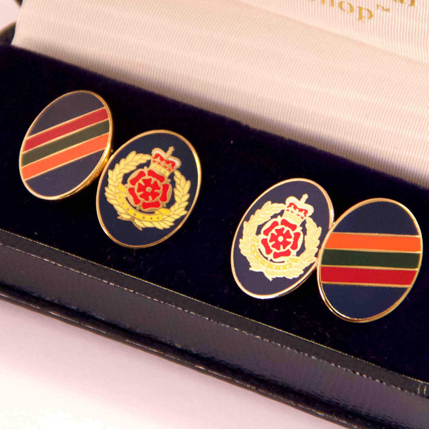 Duke of Lancaster's Cufflinks Cufflinks, Gilt Enamel The Regimental Shop   