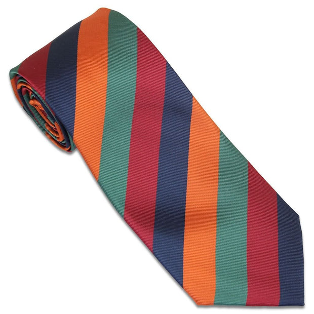 Duke of Lancaster's Regiment Tie - (New Stripe) (Polyester) Tie, Polyester The Regimental Shop Blue/Maroon/Green one size fits all 