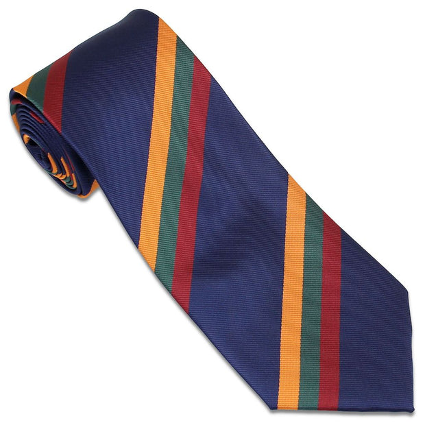 Duke of Lancaster's Regiment Tie - original design (Polyester) Tie, Polyester The Regimental Shop Blue/Maroon/Green/Yellow one size fits all 