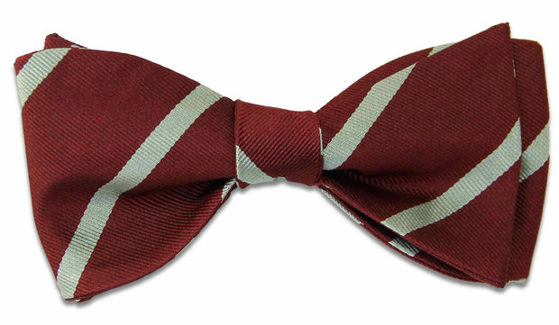 Duke of Wellington's Regiment Silk (Self Tie) Bow Tie Bowtie, Silk The Regimental Shop Maroon/Silver one size fits all 