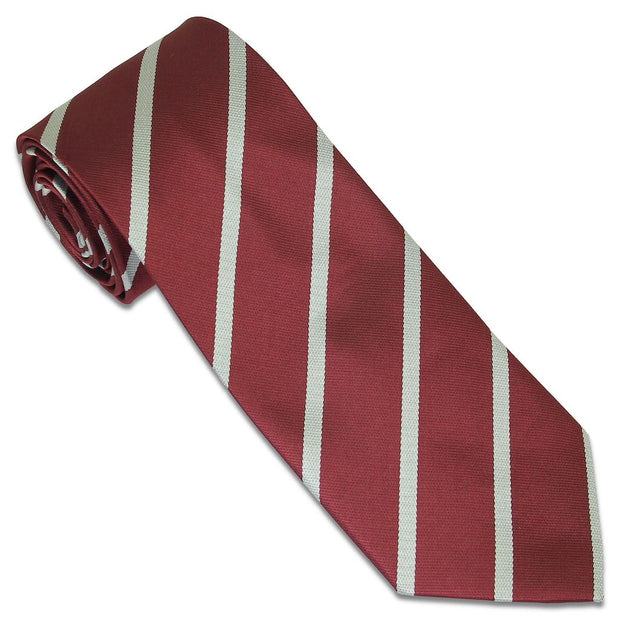 Duke of Wellington's Regiment Tie (Polyester) Tie, Polyester The Regimental Shop Maroon/Silver one size fits all 