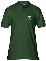 Royal Welsh Regiment Polo Shirt Clothing - Polo Shirt The Regimental Shop 36" (S) Bottle Green 