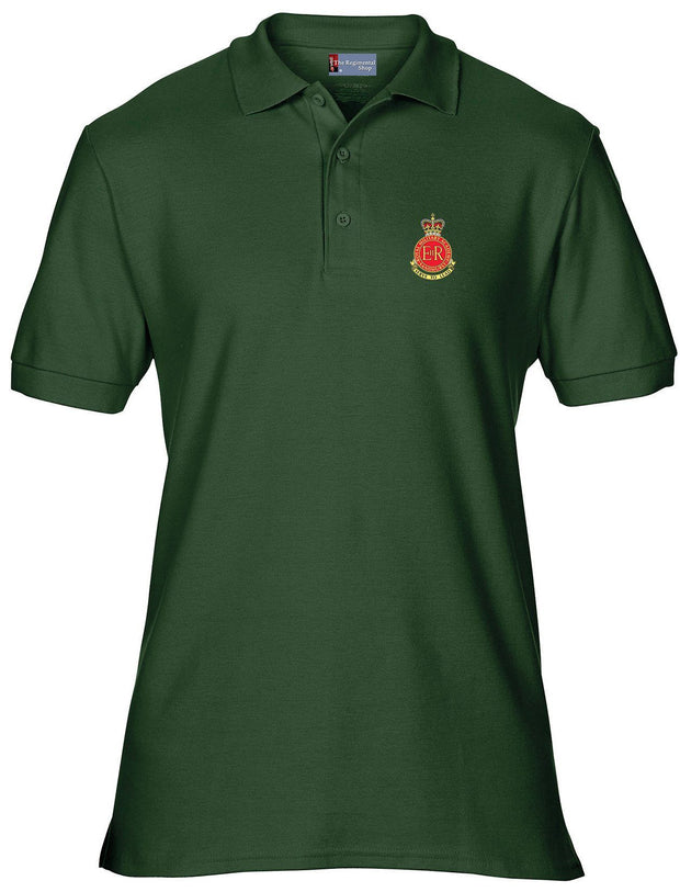 Sandhurst (Royal Military Academy) Polo Shirt Clothing - Polo Shirt The Regimental Shop 36" (S) Bottle Green 