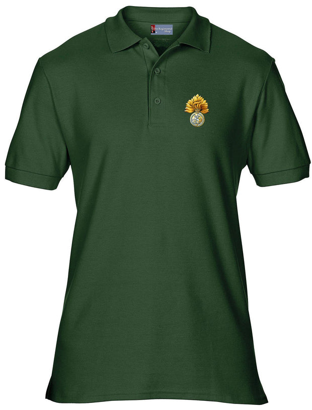 Royal Regiment of Fusiliers Polo Shirt Clothing - Polo Shirt The Regimental Shop 36" (S) Bottle Green 