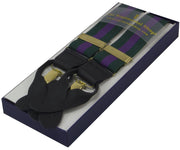 Green and Purple Braces Braces The Regimental Shop   
