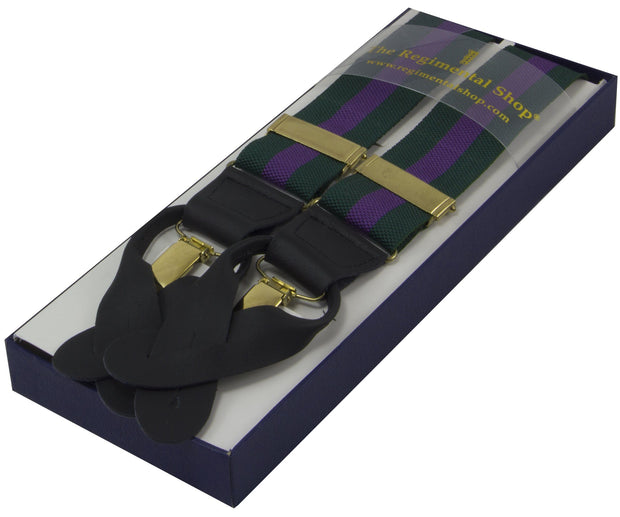 Green and Purple Braces Braces The Regimental Shop   