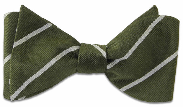 Green Howards Silk (Self Tie) Bow Tie - regimentalshop.com