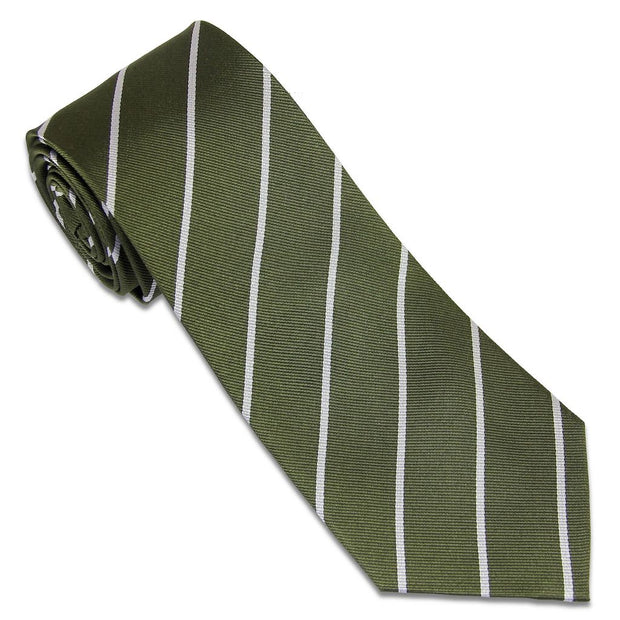 Green Howards Tie (Silk) Tie, Silk, Woven The Regimental Shop Green/Silver one size fits all 