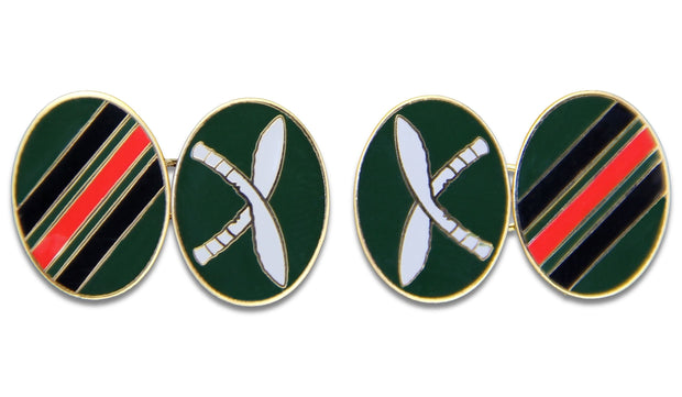 Gurkha Brigade Cufflinks Cufflinks, Gilt Enamel The Regimental Shop Green/Black/Red/Gold one size fits all 