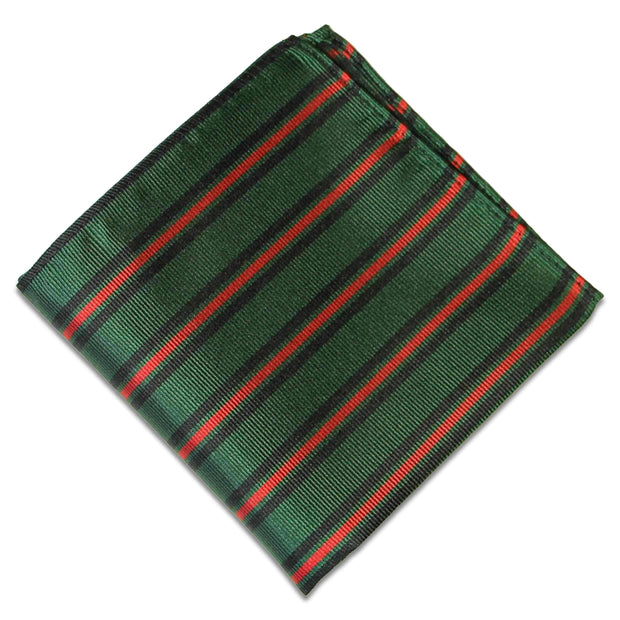 Gurkha Brigade Silk Pocket Square Pocket Square The Regimental Shop Green/Black/Red one size fits all 