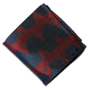 Honourable Artillery Company Silk Non Crease Pocket Square Pocket Square The Regimental Shop Blue/Red one size fits all 