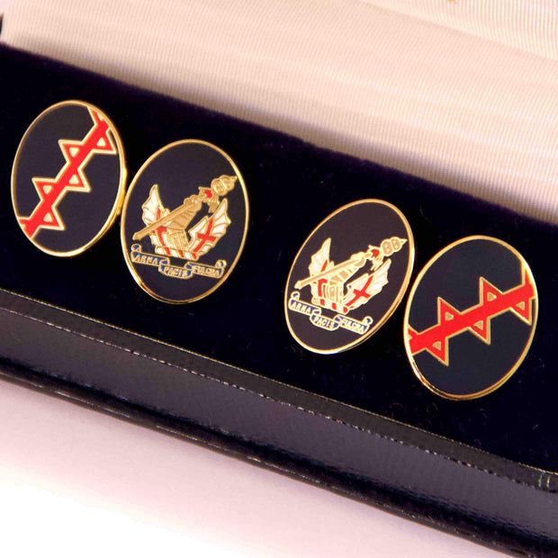 Honourable Artillery Company Cufflinks Cufflinks, Gilt Enamel The Regimental Shop   