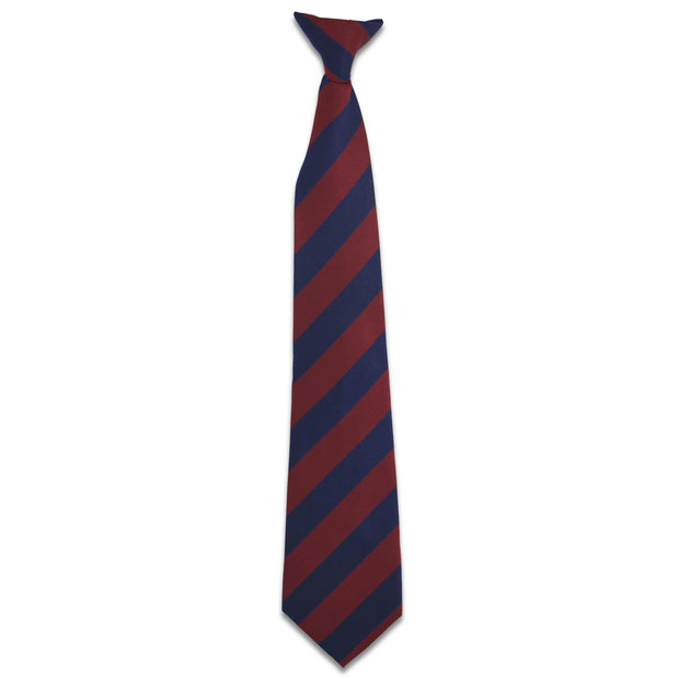 Household Division Clip On Tie (Polyester) Tie, Polyester The Regimental Shop Navy/Maroon one size fits all 