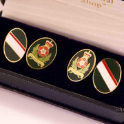 Intelligence Corps Cufflinks Cufflinks, Gilt Enamel The Regimental Shop   