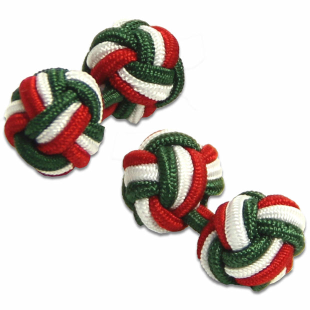 Intelligence Corps Knot Cufflinks Cufflinks, Knot The Regimental Shop Green/White/Red one size fits all 
